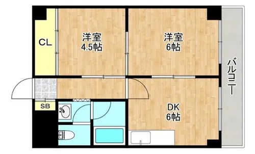 メゾンクロワール【3階】の間取り