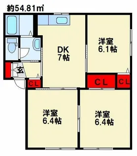 3DKの間取り画像