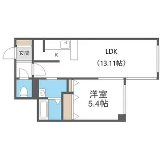 THE RESIDENCE PARK YAMAHANA【4階】の間取り