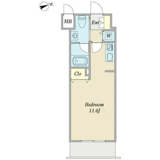 YZ KIMABULI【0202号室】の間取り