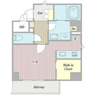 アビタシオン今池マルシェ【0501号室】の間取り