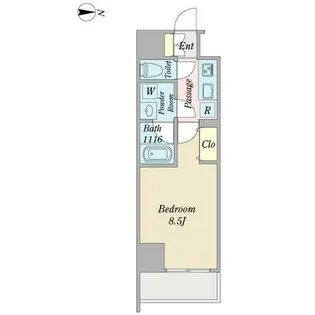 プロシード金山3【0604号室】の間取り