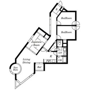 フォレストヒルズ宮の森【1階】の間取り