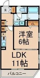 emeraude【305号室】の間取り