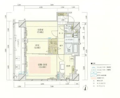ラ・クラッセ札幌ステーションシティ【5階】の間取り