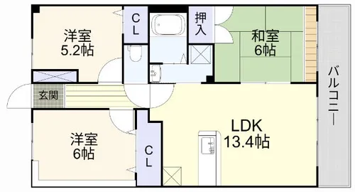 プリミエールアミ【302号室】の間取り
