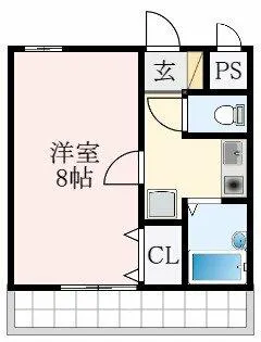 大阪府藤井寺市野中5丁目【マンション】の間取り