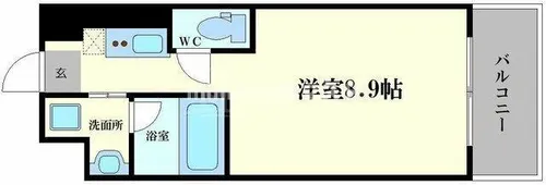 エヌレジデンス新今宮【1002号室】の間取り