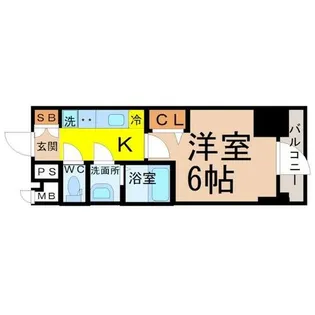 プレサンス名古屋幅下ファビュラス【6階】の間取り