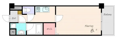 ブライジング【4階】の間取り