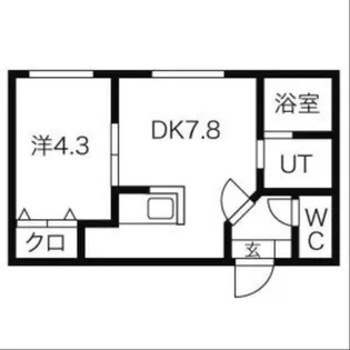 ライフステージ平岸南【4階】の間取り