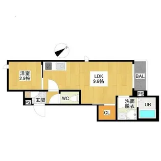 愛知県名古屋市千種区千種2丁目【アパート】の間取り