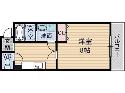 モンフルール竹橋【303号室】の間取り