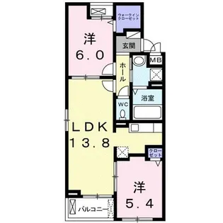 ミガダーヤ【2階】の間取り