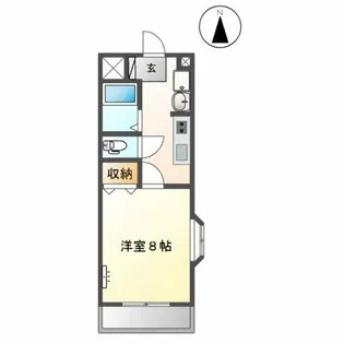 エクセレンス白山【1階】の間取り