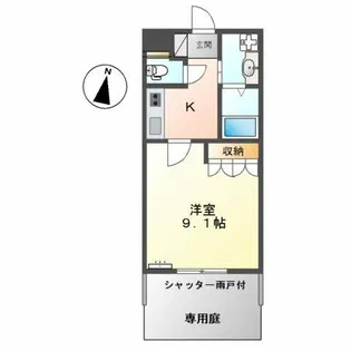 グランチェスタ WEST【1階】の間取り
