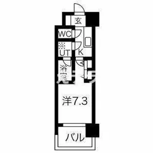 スプランディット神戸北野【8階】の間取り
