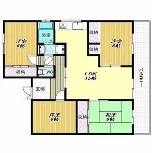 丹南マンション【3階】の間取り