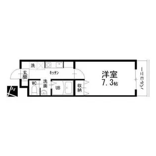 名古屋七条エンブルコート【1階】の間取り