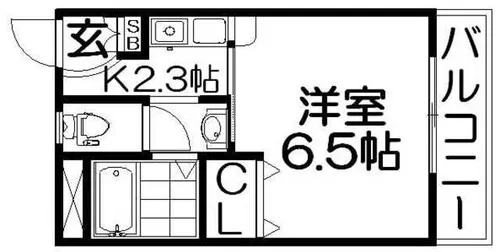 アーバンコート香里園【1階】の間取り