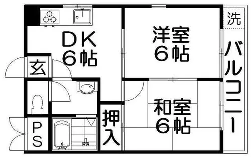 メゾンスカーレット【1階】の間取り