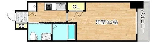 大阪府大阪市東成区玉津1丁目【マンション】の間取り