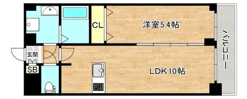 大阪府大阪市東成区中道3丁目【マンション】の間取り