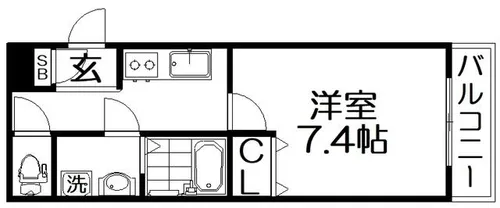 フェアリーコテージ枚方なぎさ【3階】の間取り