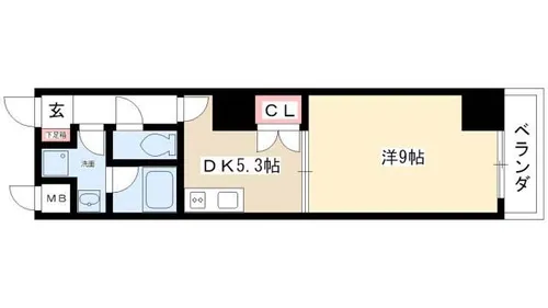 レジディア東桜【0903号室】の間取り