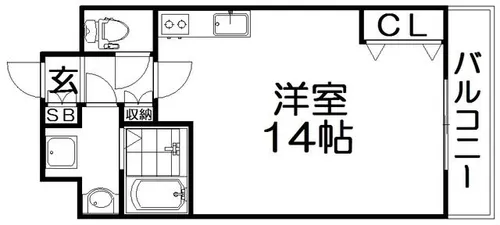ラ・ヴィータローザ松栄【6階】の間取り