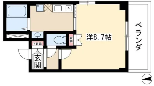 ラルジュ柳森【3階】の間取り