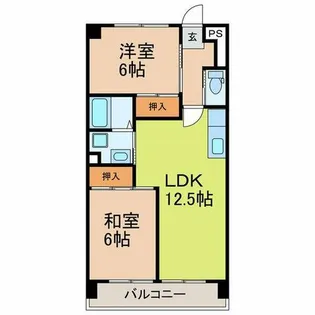 メゾンパトラージュ【2階】の間取り