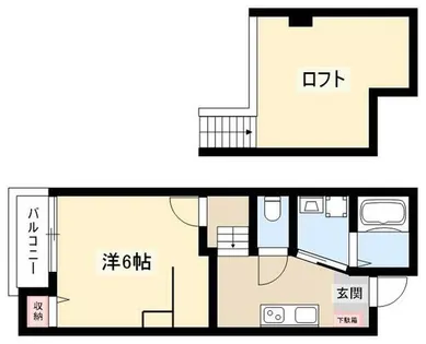 Creo本陣弐番館【2階】の間取り