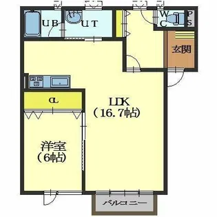 ルーチェ.Ⅰ【301号室】の間取り