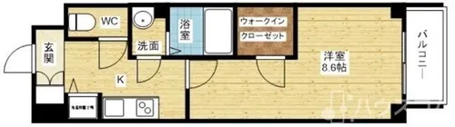 セオリー大阪アーバンレスト【3階】の間取り
