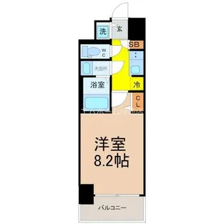 1Kの間取り画像