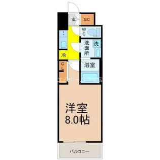 S-RESIDENCE堀田駅前futur【7階】の間取り