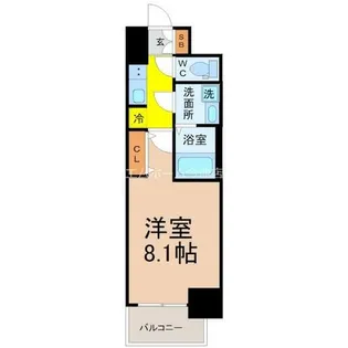 1Kの間取り画像