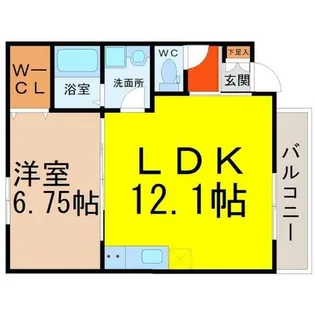 ルシクラージュ【3階】の間取り