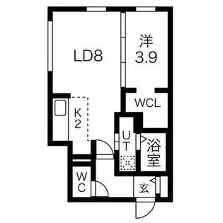 montanaSAKAEDORI【2階】の間取り