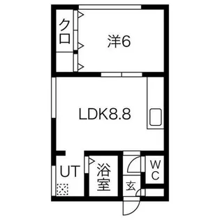 ノース円山【1階】の間取り