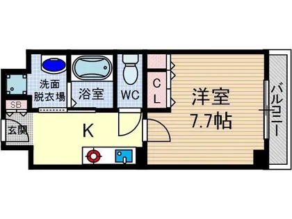 シャンピアコート茨木【7階】の間取り