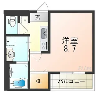 ラメゾン向陵中町Ⅰ番館【2階】の間取り