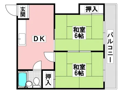 プレアール摂津鳥飼Ⅱ【2階】の間取り