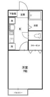 エトランス西坂【1階】の間取り