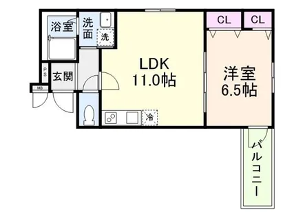 フジパレスSAKURA【1階】の間取り