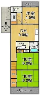 メイクアップハイツ御崎【203号室】の間取り