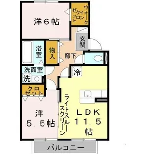 松韻舎 B【2階】の間取り
