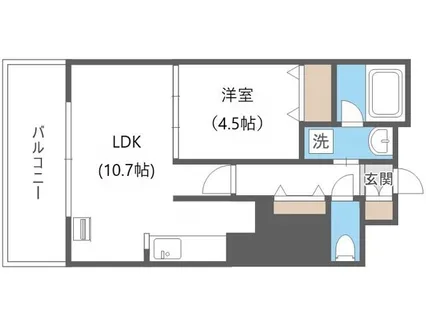 JP noie 円山表参道【5階】の間取り