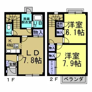 Branche`Rinne B棟【3号室】の間取り